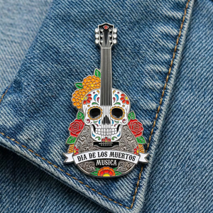 Pin <span class=keywords><strong>de</strong></span> esmalte duro del Día <span class=keywords><strong>de</strong></span> Muertos, personalizado al por mayor, <span class=keywords><strong>de</strong></span> lujo, colorido, con diseño <span class=keywords><strong>de</strong></span> La Catrina Calavera, insignia <span class=keywords><strong>de</strong></span> esmalte suave para regalos y souvenirs - Product Image 2