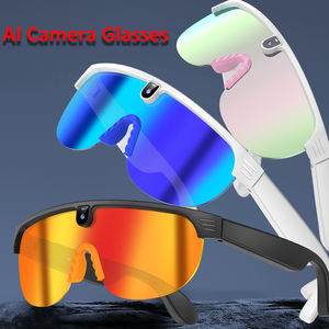 Lunettes de soleil intelligentes de sport personnalisables, technologie portable, lunettes d'enregistrement avec caméra, traduction en temps réel, assistant vocal ChatGPT - Product Image 1