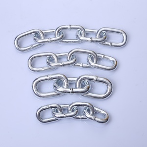 スチールリンクチェーン溶接ロングショート亜鉛メッキチェーンDIN5685 <span class=keywords><strong>DIN763</strong></span>通常製造 - Product Image 1