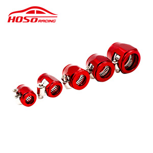 Hoso Racing Aluminum Hose Clamp AN4 AN6 AN8 AN10 AN12 Red Car Fuel Line Fitting - Product Image 2