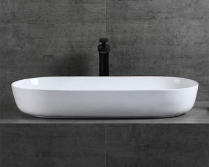 Mobile da Bagno in Ceramica Bianca con Lavabo a Dubai - Product Image 4