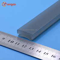 Couvercle de diffuseur épais en acrylique translucide gris pour applique murale linéaire d'extérieur extrudé Led PMMA tige ou barre couleurs personnalisées