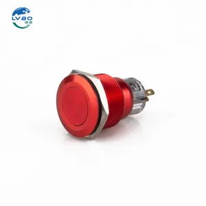 LVBO ip67 22mm Metal waterproof momentary piezo switch 4A 12VDC led touch button switches