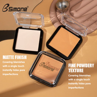 Poudre fixante compacte, contrôle du sébum, imperméable, longue tenue, éclatante, 6 teintes, OEM ODM, étiquette privée, logo personnalisé, vente en gros
