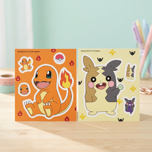 Kit de stickers de peinture diamant DIY Anime coréen Pokémon, 2 feuilles, Charmander Morpeko, strass 5D, décoration cubique, autocollant, pour enfants - Product Image 3