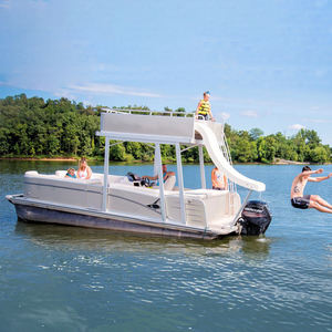 Nuove Barche a Motore di Lusso con Pontoni in Alluminio da 26-30 Piedi, a Due Piani, Completamente Nuove, in Tritan, Resistenti alle Intemperie, per Feste in Mare - Product Image 1