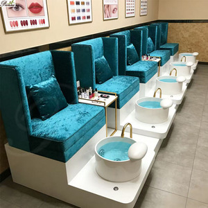 Équipement de spa pour manucure et pédicure individuelle sur mesure, fournitures pour ongles avec prise électrique, ensemble de fauteuils de pédicure Paris - Product Image 2