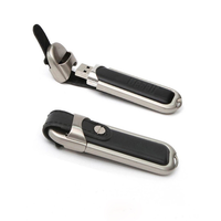 Flashdisk Kulit Mini USB 2.0 3.0 Baru 2GB 4GB 8GB 16GB 32GB 64GB 128GB dengan Gantungan Kunci dan Logo Custom untuk Hadiah