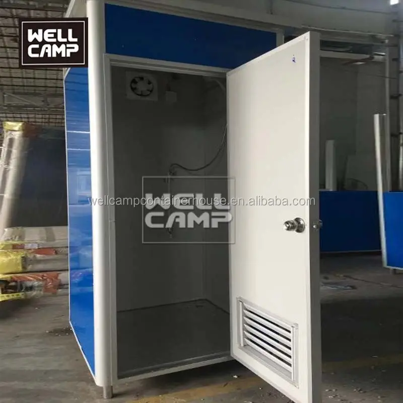 Cheap portable single toilet prefab EPS sandwich panel economic mobile toilet small prefab bathroom