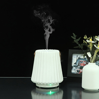 Diffuseur de parfum à flamme 3D humidificateur d'huile essentielle LED feu magique chauffant diffuseur d'arôme en céramique pour la maison