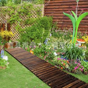 Camino de Jardín de Madera, Pasarela para Patio Exterior, Resistente al Agua, Diseño Moderno y Simple, 12 Pulgadas o Más - Product Image 1