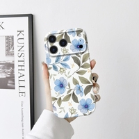 Coque de téléphone motif fleurs peintes pour iPhone 17 Air 16 15 14 13 12 11 Pro Max 7 Plus 16e – Prise en charge de la personnalisation