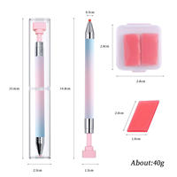Cire Dotting Drill Pen Diamond Picker Accessoires de manucure Dotting Pen Rhinestone Picker Tool Dotting Pen Nail Art