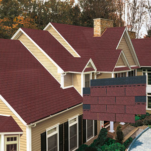 Asie 2025 <span class=keywords><strong>Bardeaux</strong></span> d'asphalte à trois onglets Meilleurs <span class=keywords><strong>bardeaux</strong></span> de toiture <span class=keywords><strong>Bardeaux</strong></span> bitumineux modernes de marque pour maisons Mélange de couleurs dégradées rouge - Product Image 6