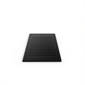 Base de Ducha Rectangular Negra Smc de 39.4x31.5 Pulgadas con Drenaje Lineal Central, Instalación en el Suelo, Diseño Minimalista - Product Image 1