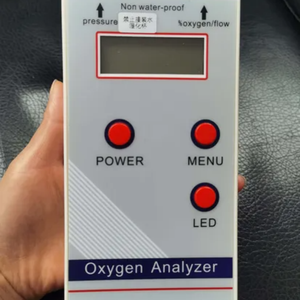 Analyseur de concentration d'oxygène métallique portable à piles avec capteur de pureté ultrasonique et analyseur de débit – Garantie 1 an - Product Image 4