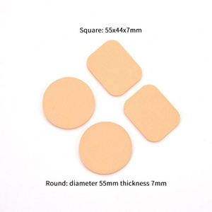 Éponge de maquillage jetable ronde en latex, professionnelle pour le fond de teint, applicateur cosmétique léger en SBR, ensemble d'éponges de maquillage en forme de cale pour le visage - Product Image 2