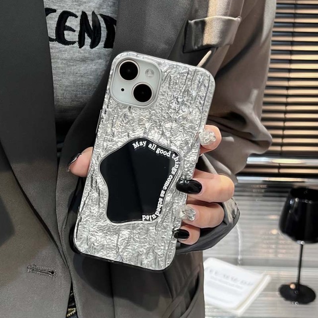 Luxury Creative Mirror Metallic Color Electroplating Folding Face Soft TPU Mobile Phone Cover Case for Iphone 11 12 13 14 15 16