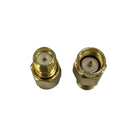 Adaptador de Conector SMA-JK de Latón Chapado en Oro, Macho a Hembra, Suministro de Fábrica