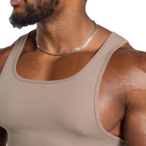 Singlet de sport pour homme, été, pur coton, absorbant la transpiration, séchage rapide, singlet de course, fitness, basketball, singlet pour homme - Product Image 5