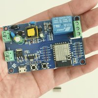 Modul Relay Satu Kanal WIFI BLE Bertenaga AC/DC Papan Pengembangan ESP32-C3/ESP-C3-12F