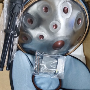 Vente en gros de tambour <span class=keywords><strong>Handpan</strong></span> de 22 pouces, logo personnalisé, acier inoxydable, avec sac de transport - Product Image 2
