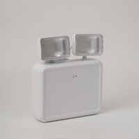 Lampe d'urgence LED à double tête carrée 2X3W, murale et portable, avec deux têtes 6W