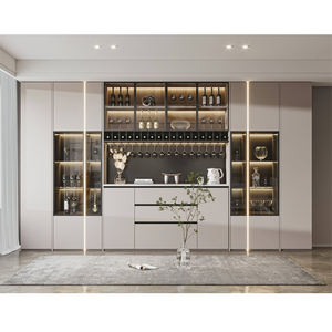 JEROME Design moderno di lusso personalizzato soggiorno mobili da parete per la conservazione del vino scaffalature costruito in <span class=keywords><strong>armadio</strong></span> con porta in vetro - Product Image 1