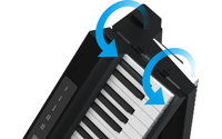 Piano pliable BX15S, clavier 88 touches avec MIDI et fonction de force de frappe, piano pliable chinois