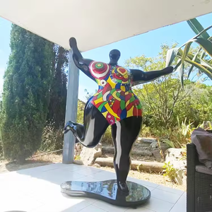 Sculpture en résine Nana de <span class=keywords><strong>Niki</strong></span> De Saint Phalle, célèbre design, statue de femme corpulente en forme de princesse, personnage de film et de télévision, objet de collection d'art - Product Image 3