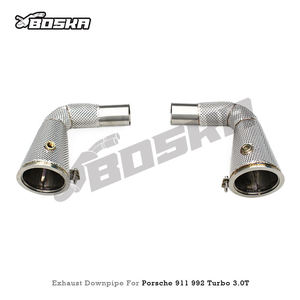 ท่อไอเสียตรง OEM สำหรับ Porsche 911 992 Turbo 3.0T ปี 2020-2023 ยี่ห้อ Boska Exhaust ระบบไหลอิสระ ทำจากสแตนเลส - Product Image 6