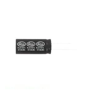 Condensador de Canal de Fabricante CAP ALUM 100UF 20% 16V RADIAL RJA101M1CBK-0511S - Product Image 1