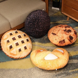 Almohada Decorativa Creativa con Forma de Galleta, Tejida en Cristal Suave, para Sofá, Oficina, Sala de Estar, Dormitorio, Cojín de Respaldo - Product Image 4