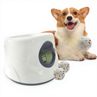Lanceur de balles automatique compact pour chien, directement du fabricant, en ABS, logo personnalisable, lanceur de balles de tennis, jouet pour animaux de compagnie