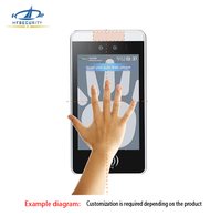 Terminal de Control de Asistencia HFSecurity RA08 con Reconocimiento Facial, Escaneo de Tarjeta QR y Lector de Venas de la Palma de la Mano, Compatible con Android, para Empresas