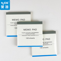 Bloc-notes personnalisé carré de 100 feuilles, notes détachables, blocs-notes mignons pour la papeterie