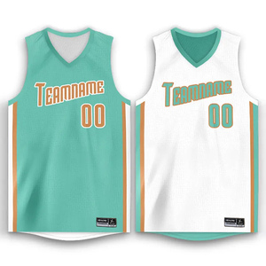 Maillots de basket-ball unisexes de haute qualité, imprimés par sublimation, respirants, à séchage rapide, 100% polyester, avec logos - Product Image 4