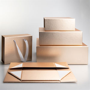 Bolsas de regalo de Navidad Logotipo personalizado <span class=keywords><strong>Pint</strong></span> Eco Paper Cloth Prendas de vestir Perfume Embalaje Bolsa de compras Caja de cartón con asa - Product Image 1