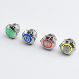 Momentary dẫn chuyển đổi không thấm nước 12mm, 16mm, 19mm, 22mm Vòng đẩy nút chuyển đổi - Product Image 2