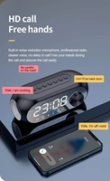 S8 Haut-parleur BT sans fil multifonctionnel RGB Subwoofer Portable Mini horloge alarme bureau BT Mini haut-parleur