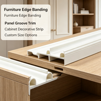 Profilé PVC en U blanc extrudé sur mesure pour garniture murale en verre de fenêtre et bordure de meubles
