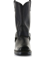 Bottes d'Équitation et de Chasse d'Extérieur pour Hommes, Mollets Larges, Faites à la Main, Talons en Bois 4,5cm, Bottines à Rivets, Talons Carrés, Bottes de Chevalier