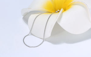 RINNTIN SC18 Bijoux pour femmes à prix réduit Vente en gros en argent sterling 925 plaqué <span class=keywords><strong>or</strong></span> 14 carats 1.0mm Collier chaîne <span class=keywords><strong>gourmette</strong></span> cubaine - Product Image 6