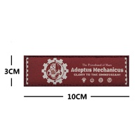Écusson brodé personnalisé symbole guerrier SF, badge tactique rouge pour uniformes et sacs à dos d'extérieur, badge moral auto-agrippant