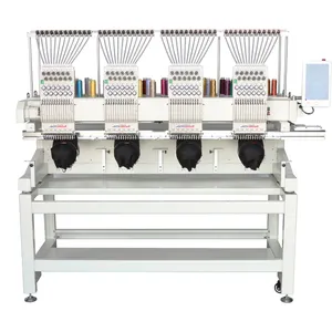 Chinese factory 4 head embroidery machine hat flat T-shirt computer embroidery machine price