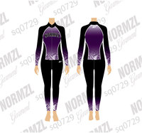 Ensemble de tenues d'échauffement personnalisées pour cheerleading avec strass AB, vêtements d'entraînement scintillants pour équipes de danse, survêtement de danse