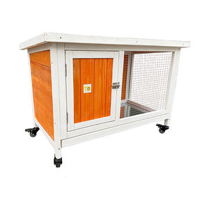 Cage à lapin en bois bon marché clapier à lapin intérieur extérieur cabane à lapin - Product Image 4