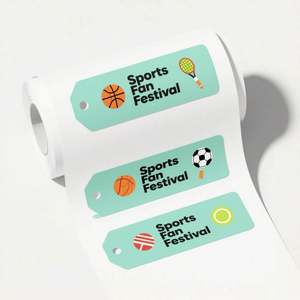 Logo <b>Sticker</b> Custom, Custom Printed Roll Plastic Waterproof Synthetic Paper Adhesive <b>Vinyl</b> PVC Round Circle Brand Logo <b>Sticker</b> - Product Image 3