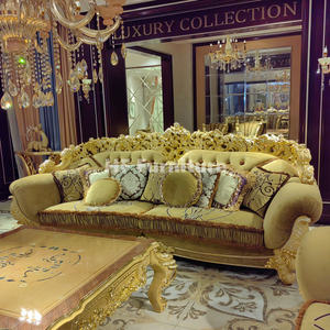 Offre Spéciale canapés tuftés anciens français <span class=keywords><strong>palais</strong></span> <span class=keywords><strong>royal</strong></span> ensemble de canapés de salon en bois sculpté à la main - Product Image 2