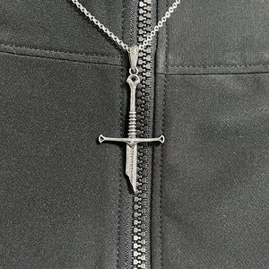 สร้อยคอคอสเพลย์ลายดาบหักจากภาพยนตร์อารากอนนาร์ซิลจี้พังก์สำหรับชายและหญิงของขวัญเครื่องประดับ - Product Image 3